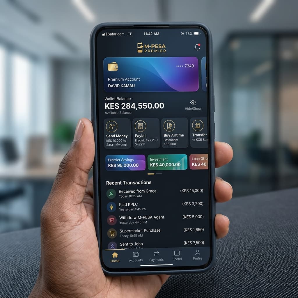 Kenyan Fintech UI Mockup